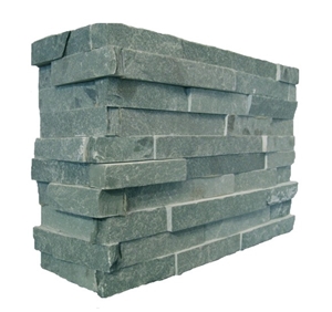 Stone Veneer Corner, Green Slate Corners