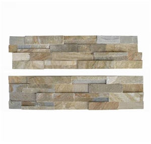 Wall Cladding Mushroom Stone, Yellow Quartzite Mushroom Stone