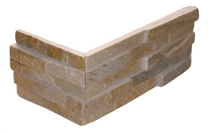 Wall Corner Panel, Beige Slate Corners