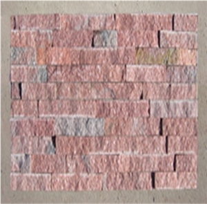 Wall Tiles, Pink Slate Cultured Stone