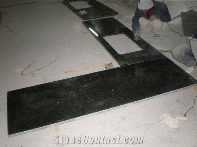 Black Galaxy Granite Countertop