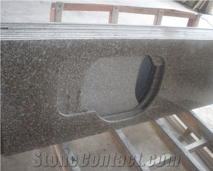 G664 Granite Countertop,Bainbrook Brown Granite Kitchen Countertop, G664 Red Granite Countertop
