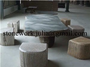 Granite Table Natural Landscaping Stones, Yellow Granite Table