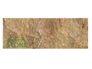 Split Stone Veneer (22x08 Cm), Assyr Gold Yellow Limestone