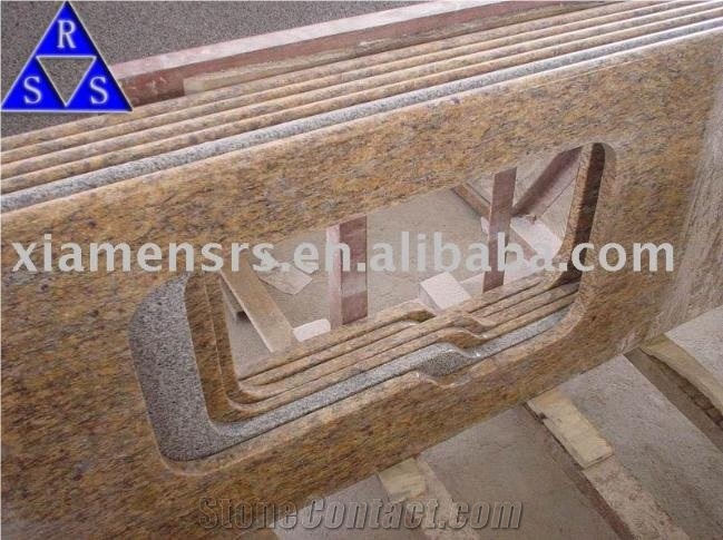 Giallo Cecilia Granite Countertop, Giallo Cecilia Yellow Granite Countertop