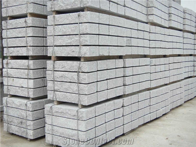 G341 Grey Granite Kerbstone