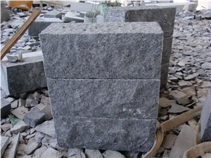 Dark Grey Granite G654, G654 Black Granite Building, Walling