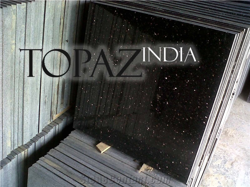 Black Galaxy Granite Slabs & Tiles