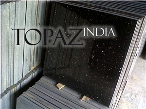 Black Galaxy Granite Slabs & Tiles