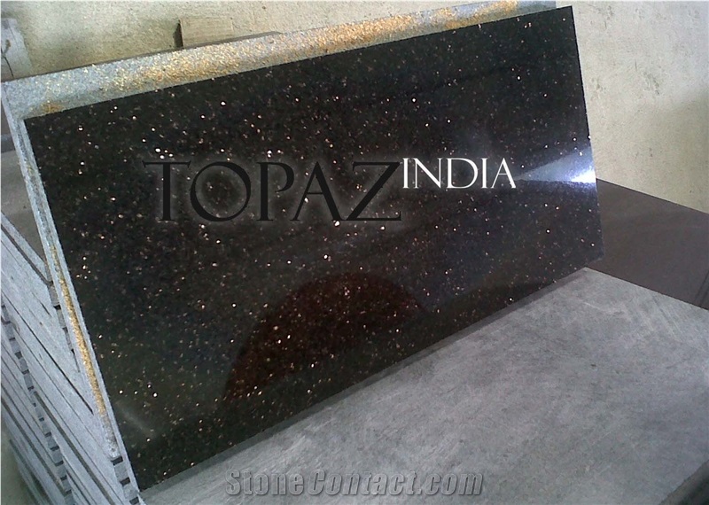 Black Galaxy Granite Slabs & Tiles