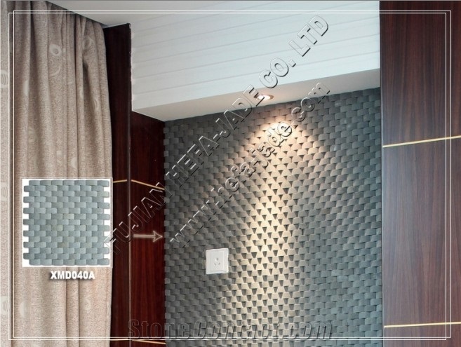 Ande Site Mosaic Tile(XMD040A), Grey Basalt Mosaic
