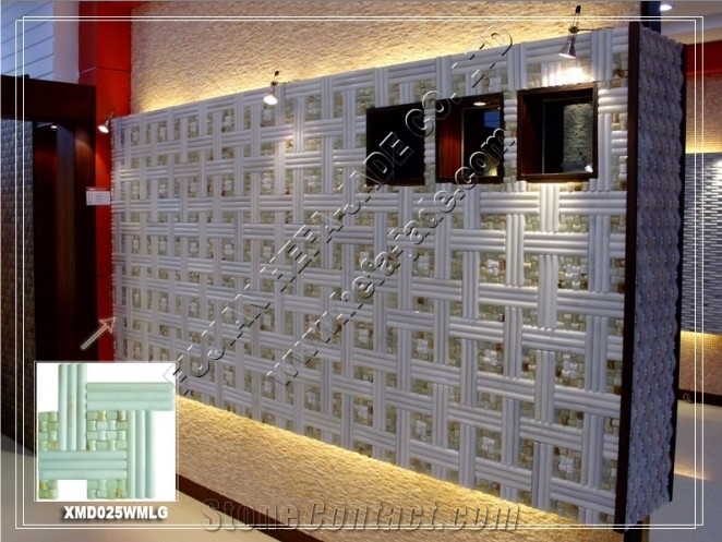 Green Jade&Chinese White Jade(XMD025WMG)