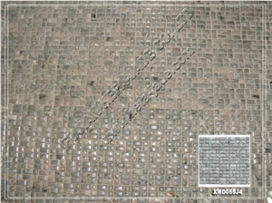 Huaan Jade Mosaic Tile(XMD055J4), Green Granite Mosaic