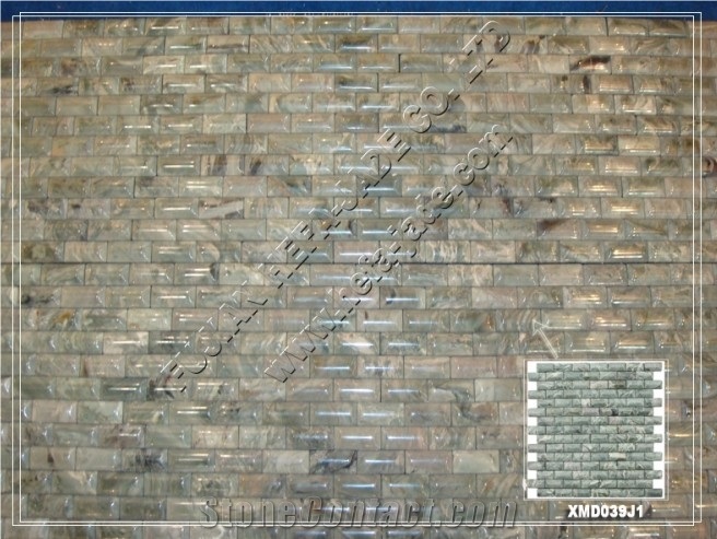 Huaan Jade Mosaic Tiles(XMD039J1), Green Marble Mosaic