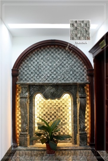 Pink Hua'an Jade Mosaic(XMD036J4), Pink Marble Mosaic