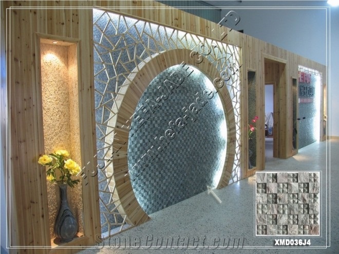 Pink Hua'an Jade Mosaic(XMD036J4), Pink Marble Mosaic
