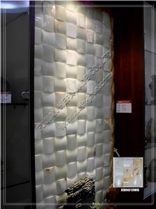 White Jade Mosaic Tile XMH010WG, White Onyx Mosaic