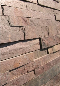 Indian Copper Slate Ledge Stone, Copper Quartzite Wall Cladding Indian Copper Slate Ledge Stone, Copper Quartzite Wall Cladding