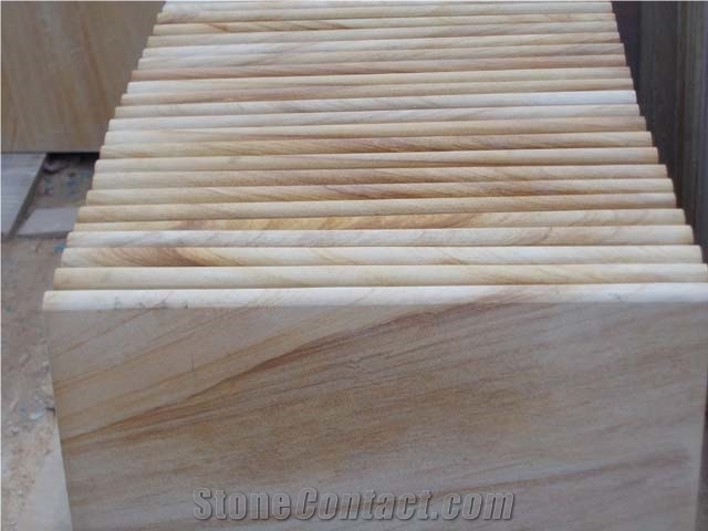 Teakwood Sandstone Pool Coping, Teakwood Yellow Sandstone