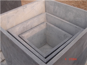 Blue Limestone Planter Pot