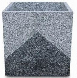 China Blue Grey Limestone Planter