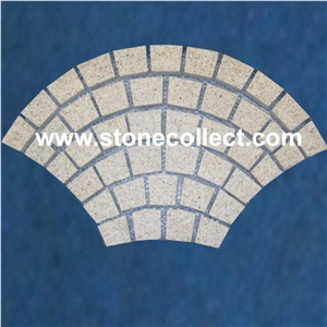 Rusty Yellow G682 Cube Stone, Cobble Stone, Paving