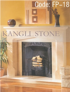 White Limestone Fireplaces