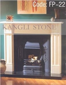 White Limestone Fireplaces