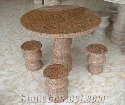 Red GraniteTable Top, Red Granite Table