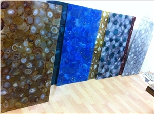 Natural Gemstone Agate Mosaic Tile for Wall Decora