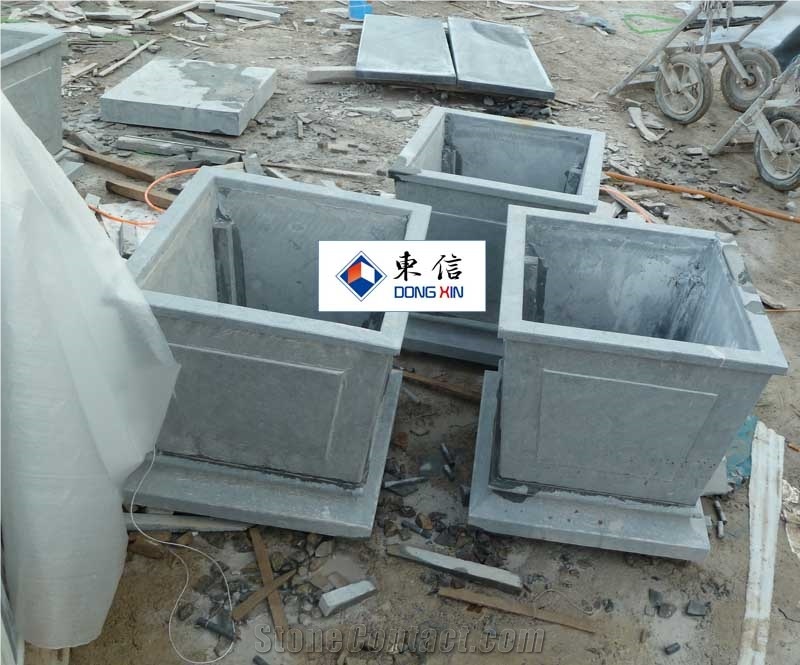 Qingdao Honed Blue Stone Mailbox, Blue Stone Mailbox