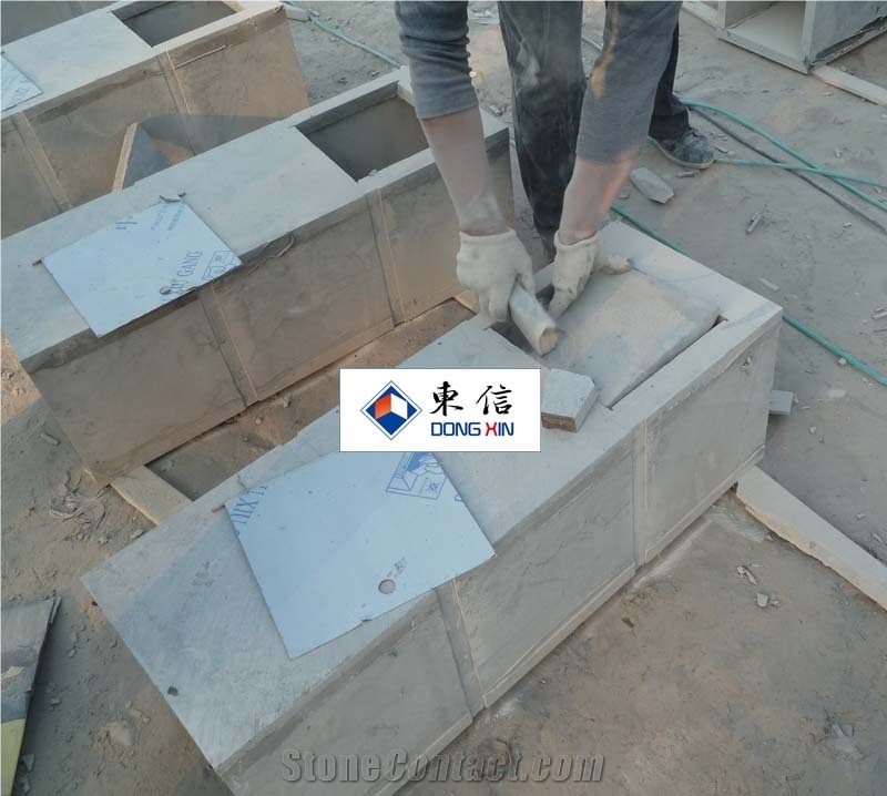 Qingdao Honed Blue Stone Mailbox, Blue Stone Mailbox