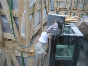 Blue Limestone Lanterns