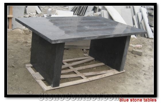 Shandong Blue Limestone Table, Grey Limestone Table