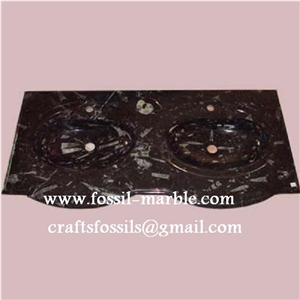 Fossil Black Limestone Sinks