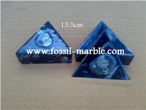 Fossile Brown Jewellery Boxes, Fossilized Stone Brown Marble Artifacts, Handcrafts