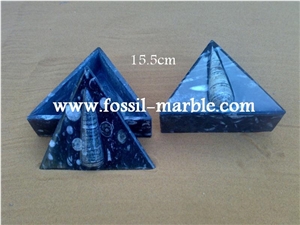 Fossile Brown Jewellery Boxes, Fossilized Stone Brown Marble Artifacts, Handcrafts