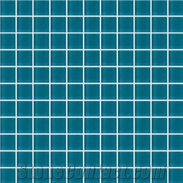 Blue Glass Mosaic Tiles
