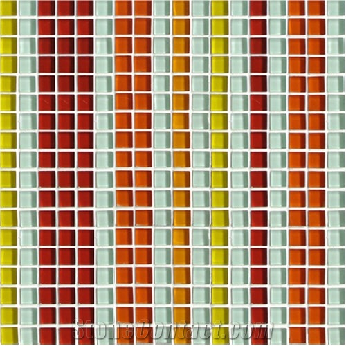 Blue Glass Mosaic Tiles