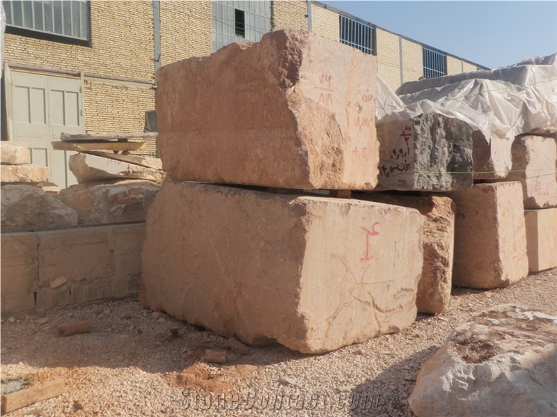 Conglomerate Marble Block, Iran Red Marble