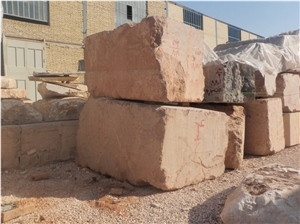 Conglomerate Marble Block, Iran Red Marble