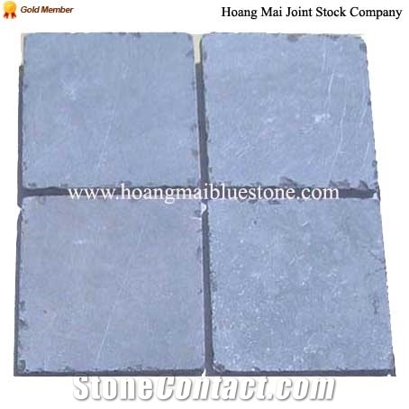 Blue Stone Sandhoned Tumbled, Asian Bluestone Limestone Slabs