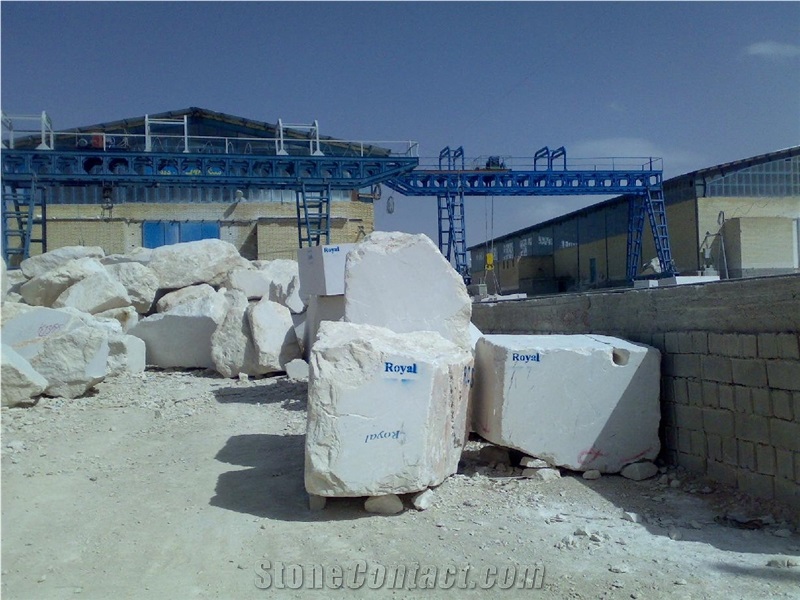Royal Botticino Marble Block, Iran Beige Marble