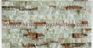 Green Onyx Split Face Mosaic Tiles