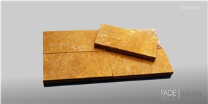 Yellow Travertine Paver - Tumbled Yellow Travertine Paver - Tumbled