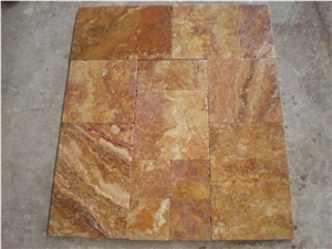 Peach Travertine Tumbled Tiles,antique Red Travertine Peach Travertine Tumbled Tiles,antique Red Travertine