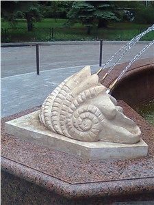 Rosso Toledo Granite&travertino Classic Light Antic Fountain