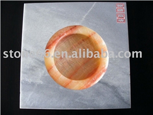 Yellow Onyx Stone Ashtray Yellow Onyx Stone Ashtray
