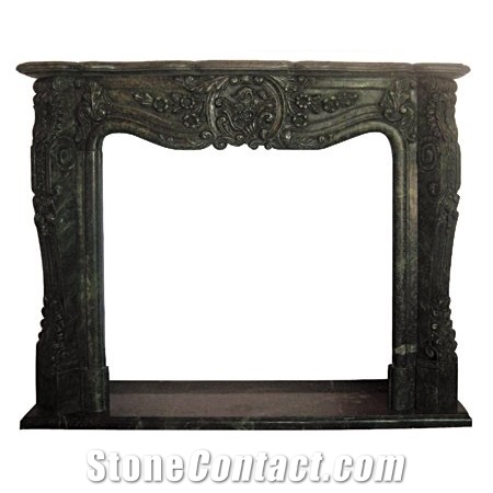 Black Marble Fireplace Mantel
