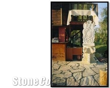 Ottoman Limestone Fountain Dcr006, Ottoman Beige Limestone Fountain